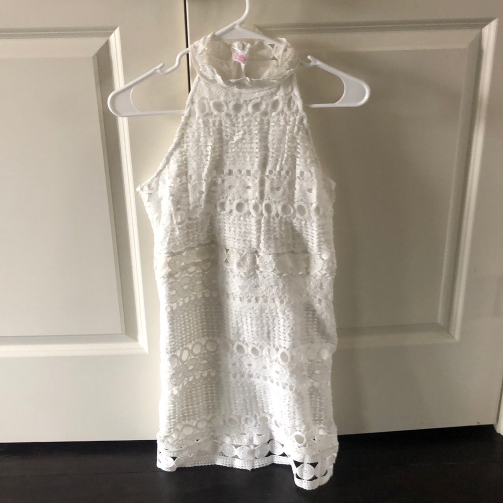 White lace dress